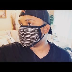 Rhinestone Face Mask
